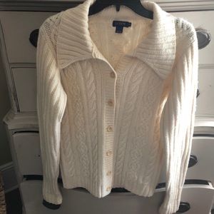 J. Crew Cable Cardigan Sweater